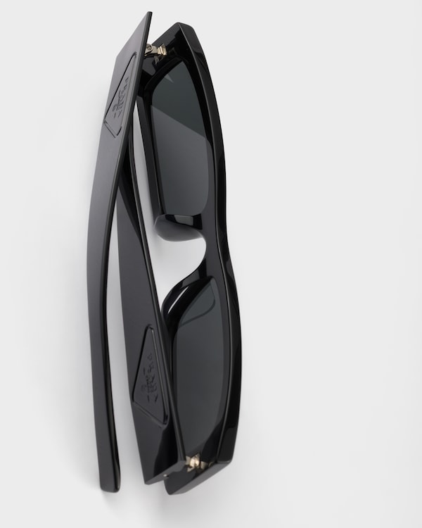 Sonnenbrille mit Triangolo-Logo - Schiefergraue Gläser Sonnenbrille mit Triangolo-Logo - Schiefergraue Gläser