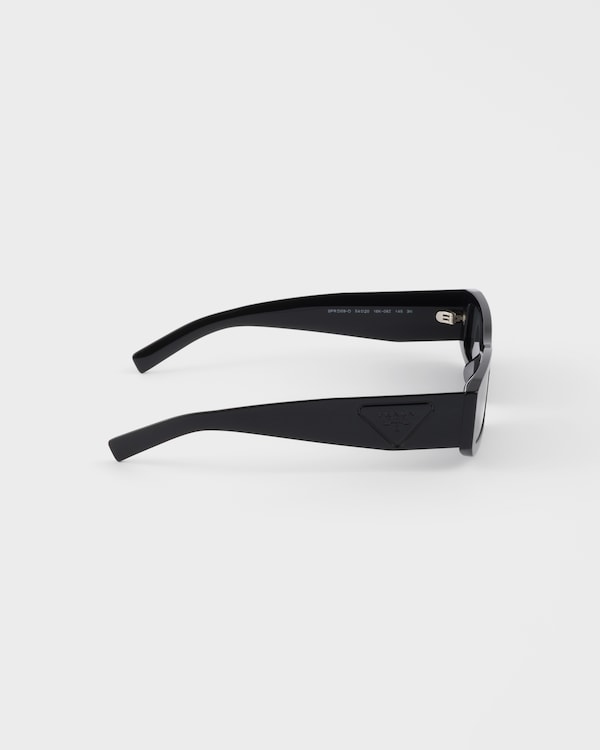 Sonnenbrille mit Triangolo-Logo - Schiefergraue Gläser Sonnenbrille mit Triangolo-Logo - Schiefergraue Gläser