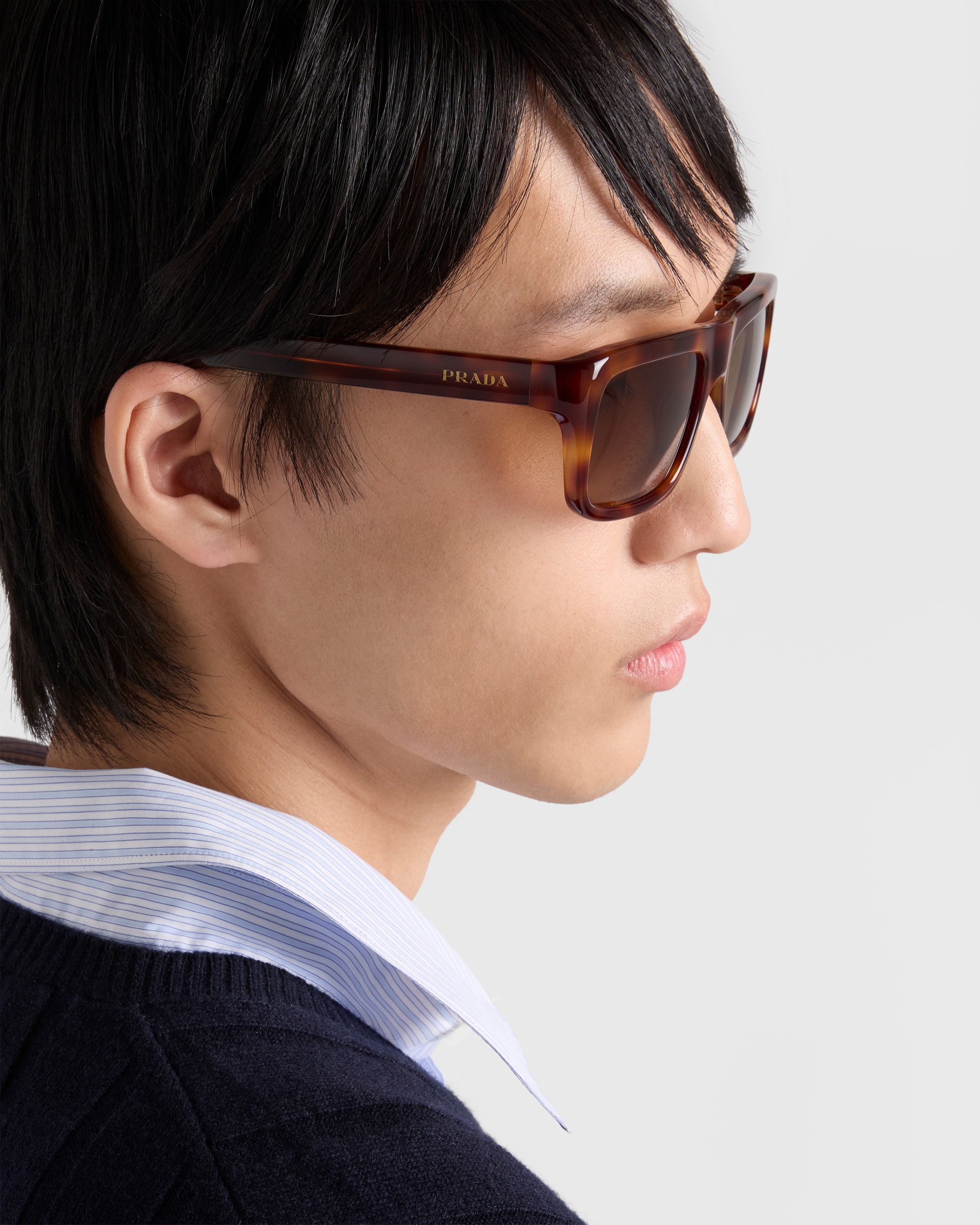 Gradient Moss Green Lenses Prada Shadowplay Sunglasses | PRADA