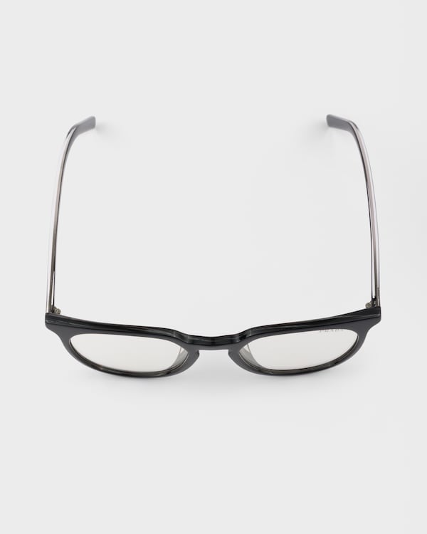 Prada sunglasses with the iconic metal plaque - Blue-ray Transparent Lenses Prada sunglasses with the iconic metal plaque - Blue-ray Transparent Lenses
