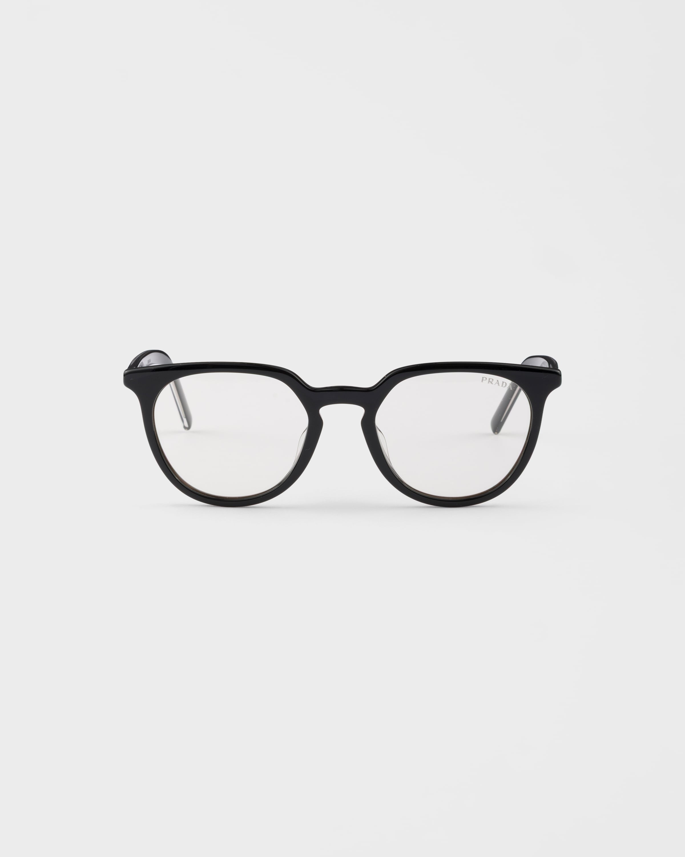 Blue-ray Transparent Lenses Prada Sunglasses With The Iconic Metal