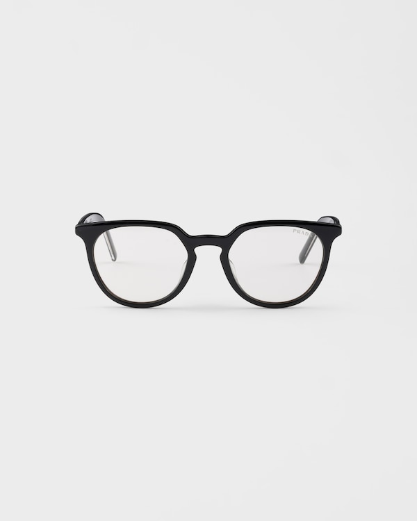 Prada sunglasses with the iconic metal plaque - Blue-ray Transparent Lenses Prada sunglasses with the iconic metal plaque - Blue-ray Transparent Lenses