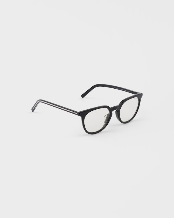 Prada sunglasses with the iconic metal plaque - Blue-ray Transparent Lenses Prada sunglasses with the iconic metal plaque - Blue-ray Transparent Lenses