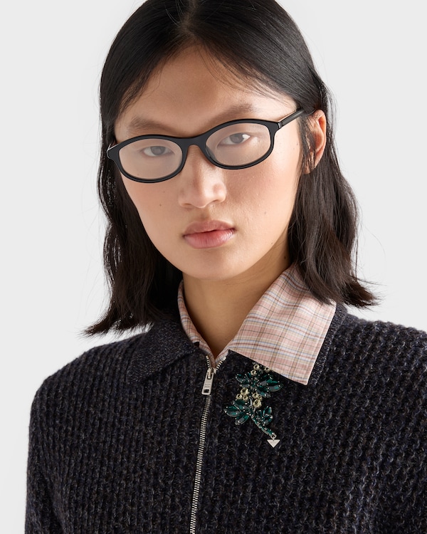 Prada sunglasses with the iconic metal plaque - Blu Ray Prada sunglasses with the iconic metal plaque - Blu Ray