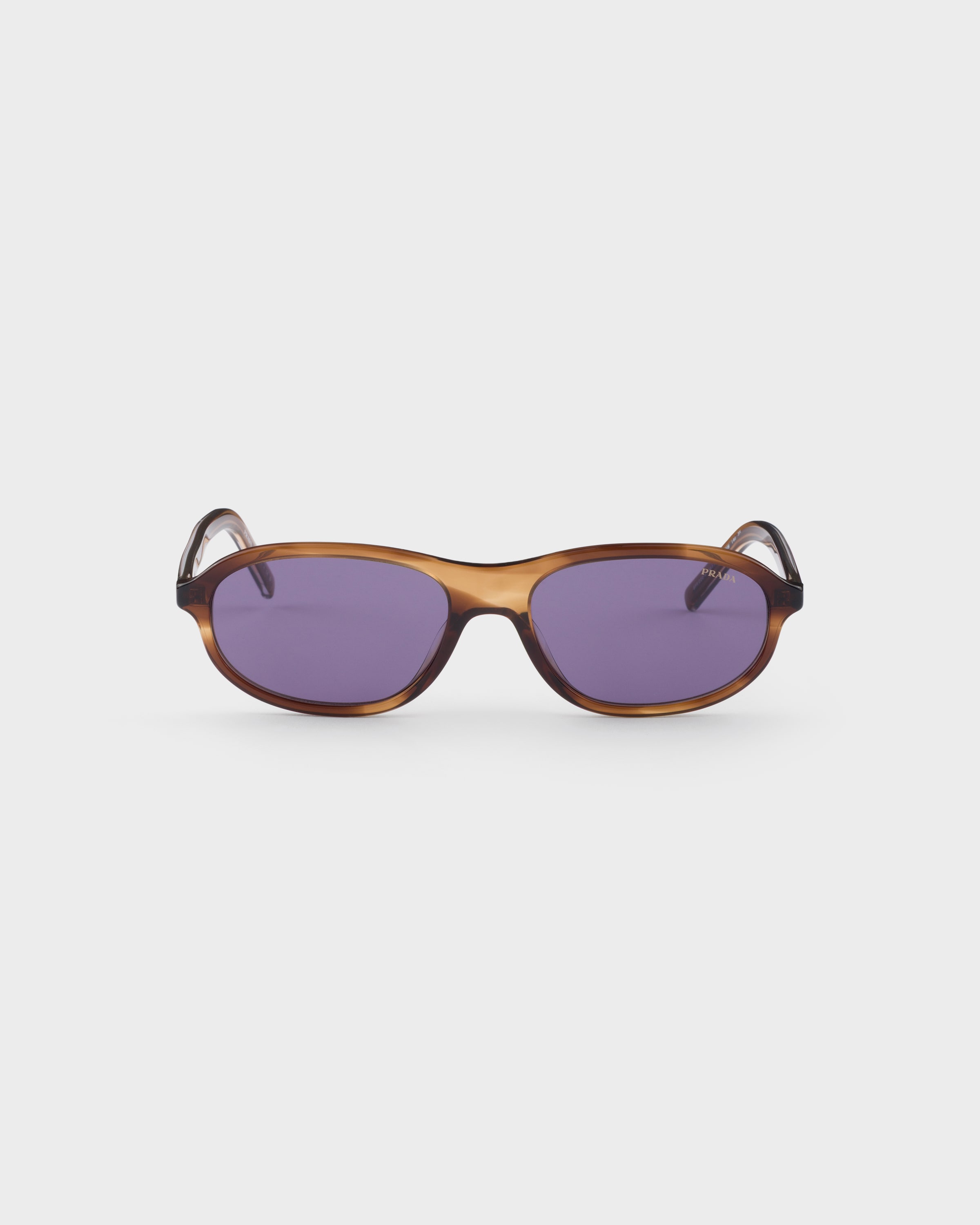 Mulberry Lenses Prada Sunglasses With The Iconic Metal Plaque