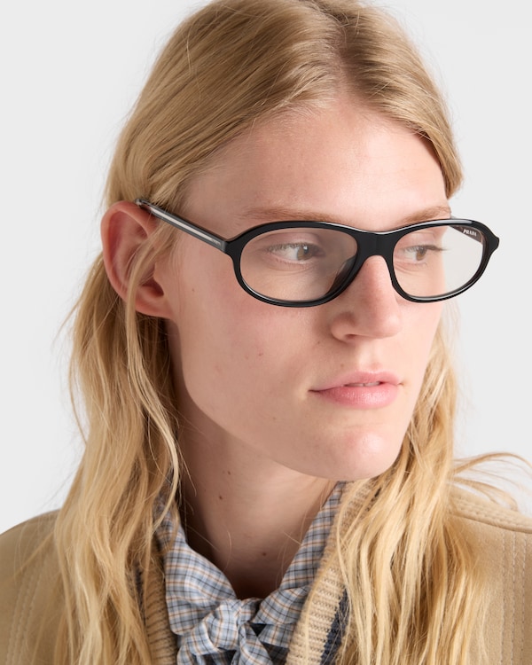 Prada sunglasses with the iconic metal plaque - Blu Ray Prada sunglasses with the iconic metal plaque - Blu Ray
