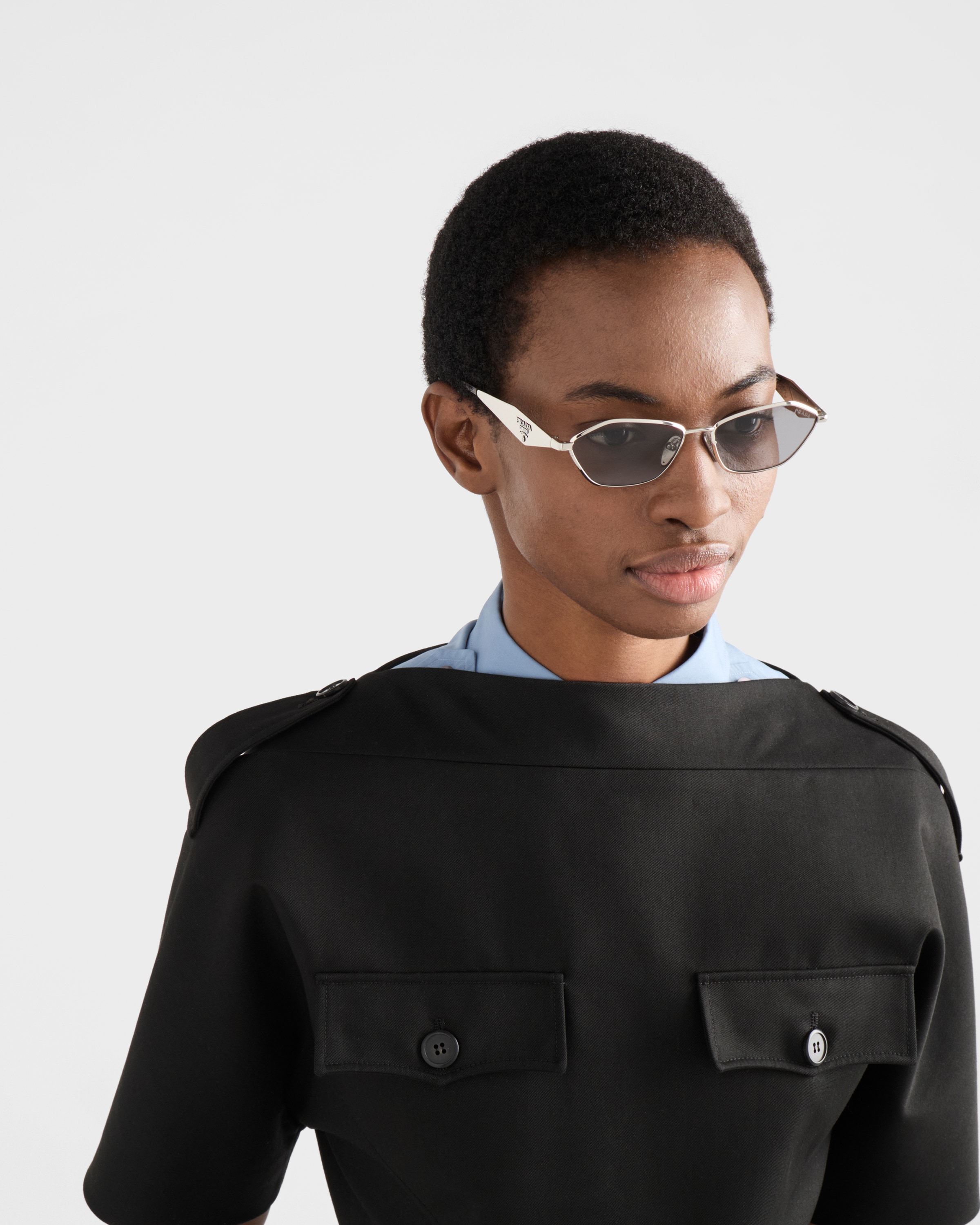 Grey Lenses Sunglasses With Prada Logo | PRADA - United States