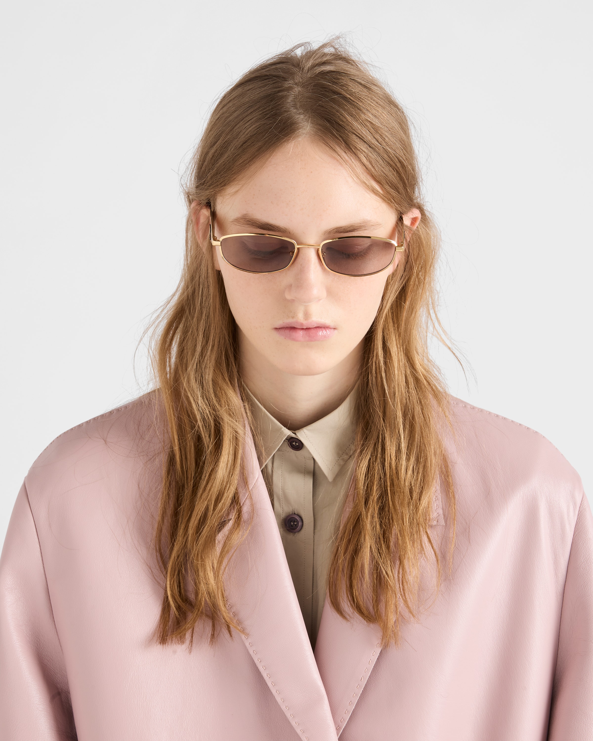 Mauve Lenses Sunglasses With Prada Logo | PRADA - United States