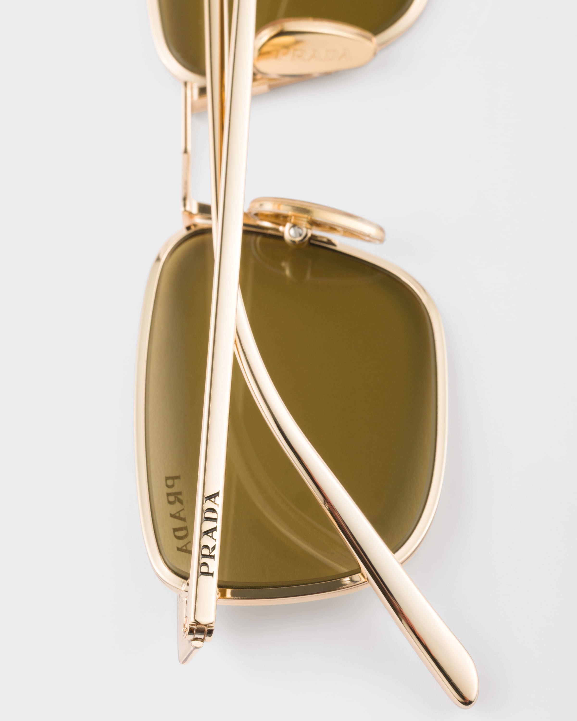 PRADA オルゴール Olive green lenses Sunglasses with Prada logo | PRADA - United States