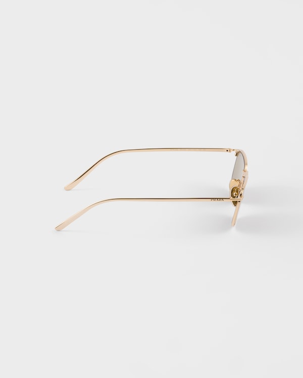 Sonnenbrille mit Prada Logo - Olivgrüne Gläser Sonnenbrille mit Prada Logo - Olivgrüne Gläser