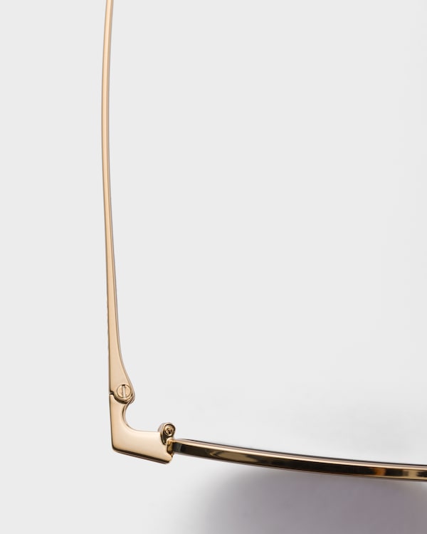 Sonnenbrille mit Prada Logo - Maulbeergläser Sonnenbrille mit Prada Logo - Maulbeergläser