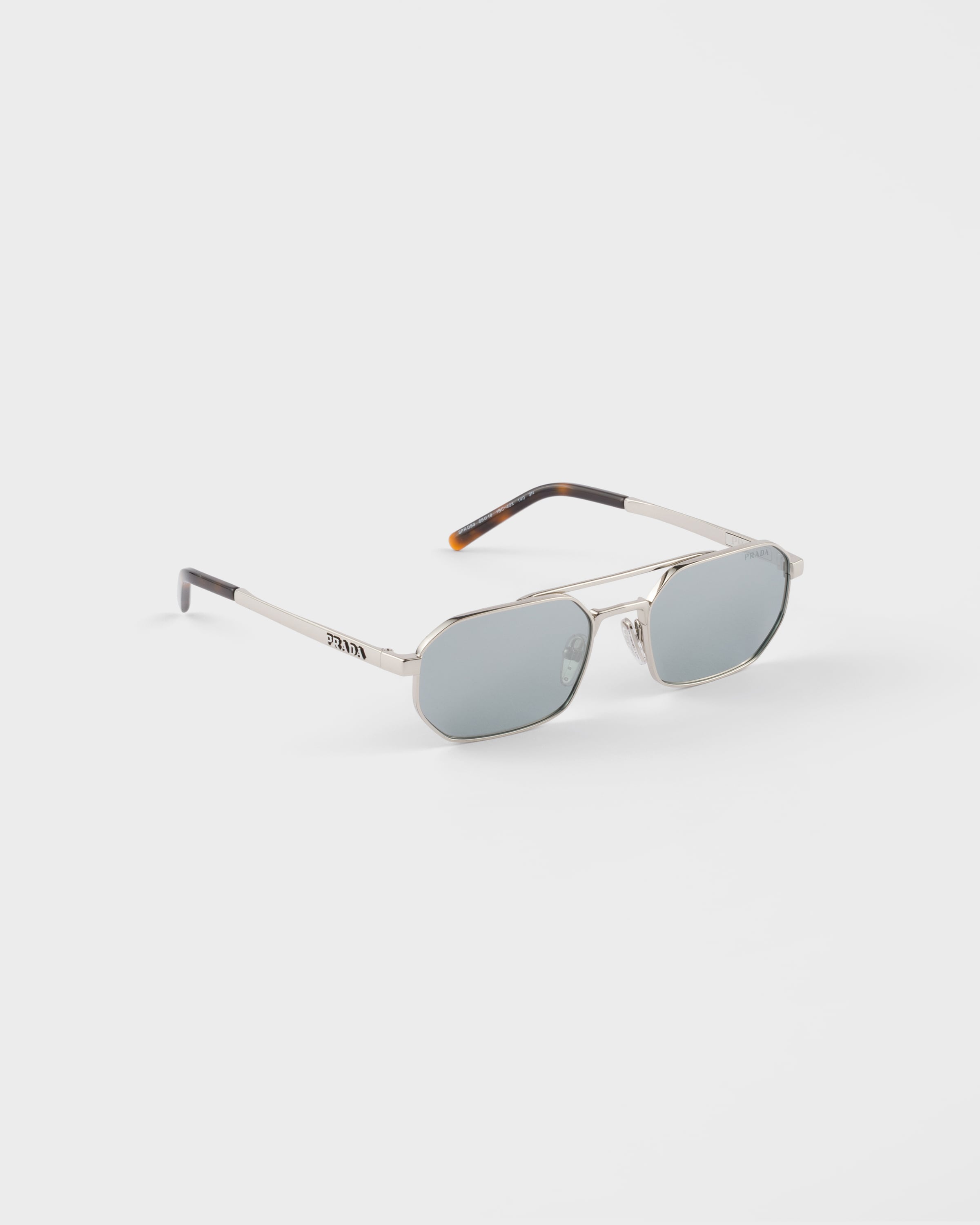 Dark Chrome Lenses Sunglasses With Prada Logo | PRADA
