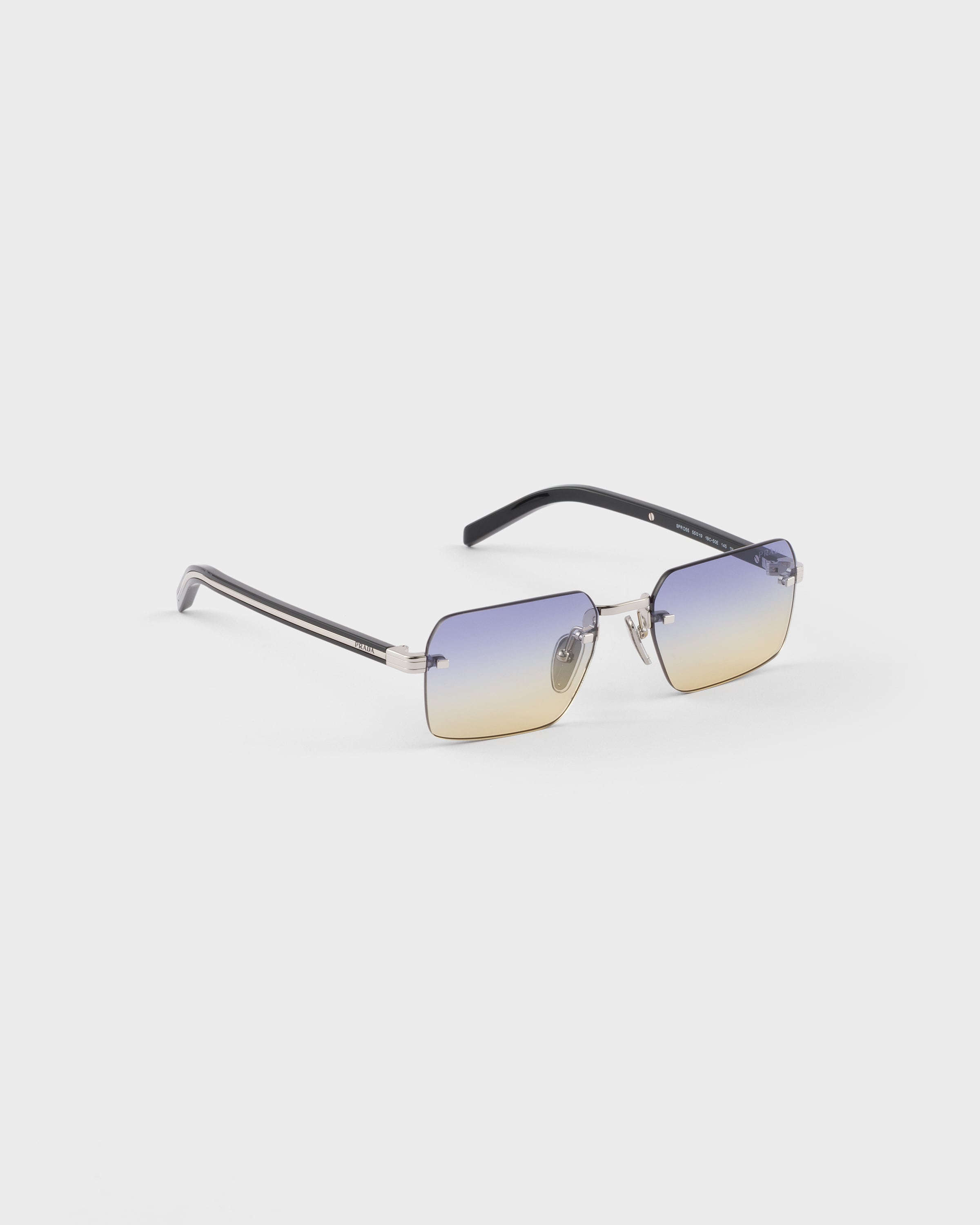 Shaded Iris Lenses Sunglasses with the iconic metal plaque | PRADA