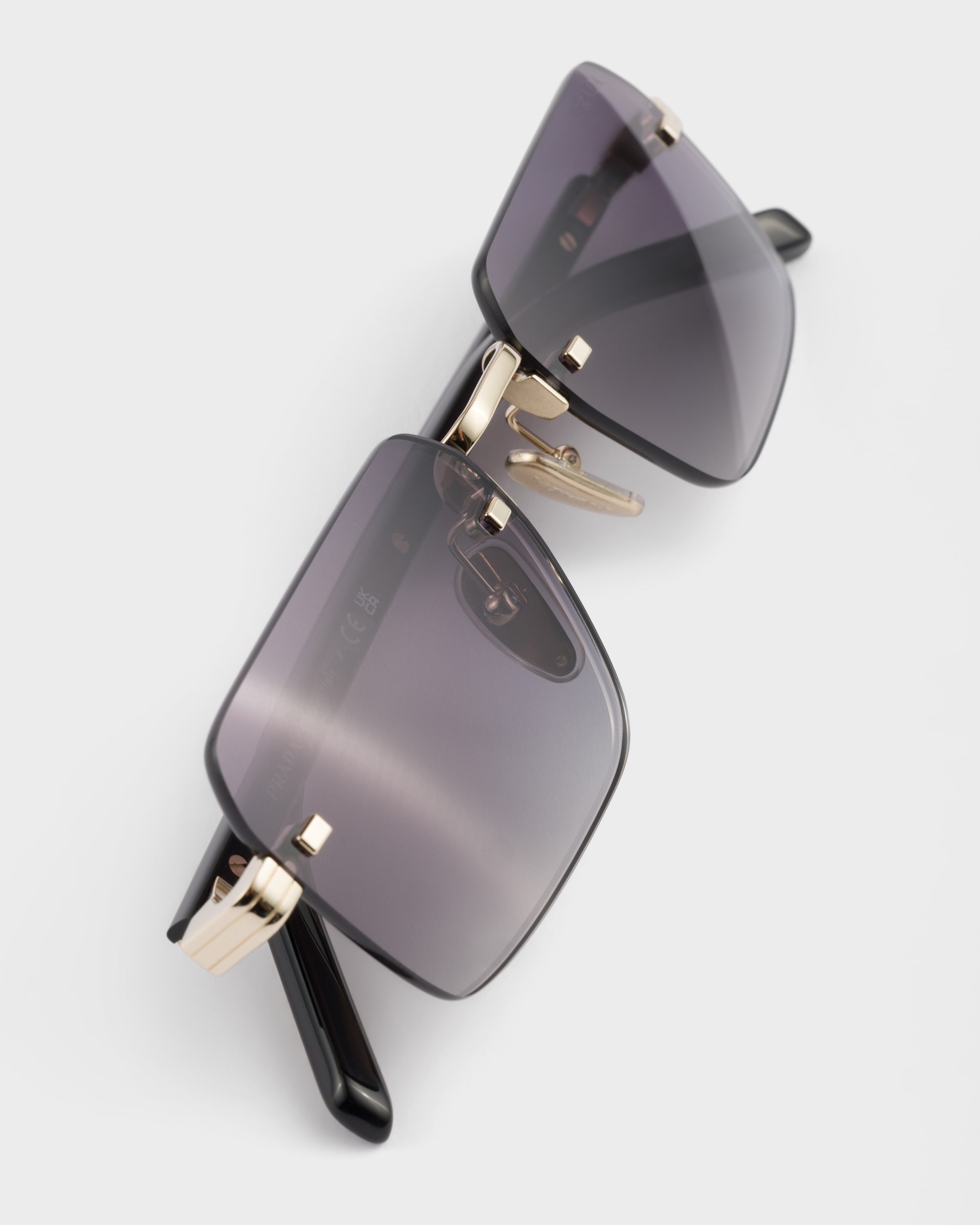 Iris Lenses Sunglasses With The Iconic Metal Plaque | PRADA