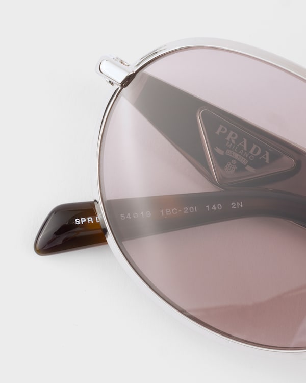 Sunglasses with Prada logo - VERRES MAUVES Sunglasses with Prada logo - VERRES MAUVES