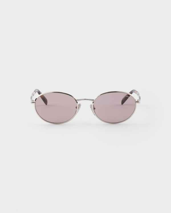Sunglasses with Prada logo - VERRES MAUVES Sunglasses with Prada logo - VERRES MAUVES