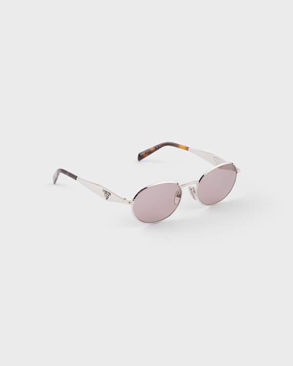 Sunglasses with Prada logo - VERRES MAUVES Sunglasses with Prada logo - VERRES MAUVES