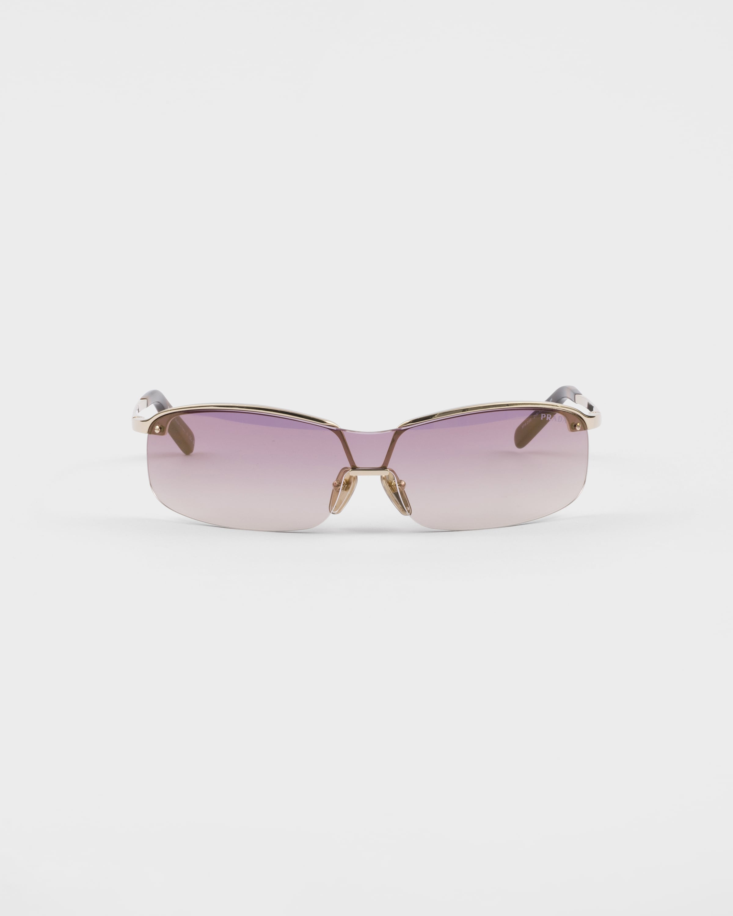 Gradient Cherry/Gold Lenses Prada Eyewear Collection sunglasses