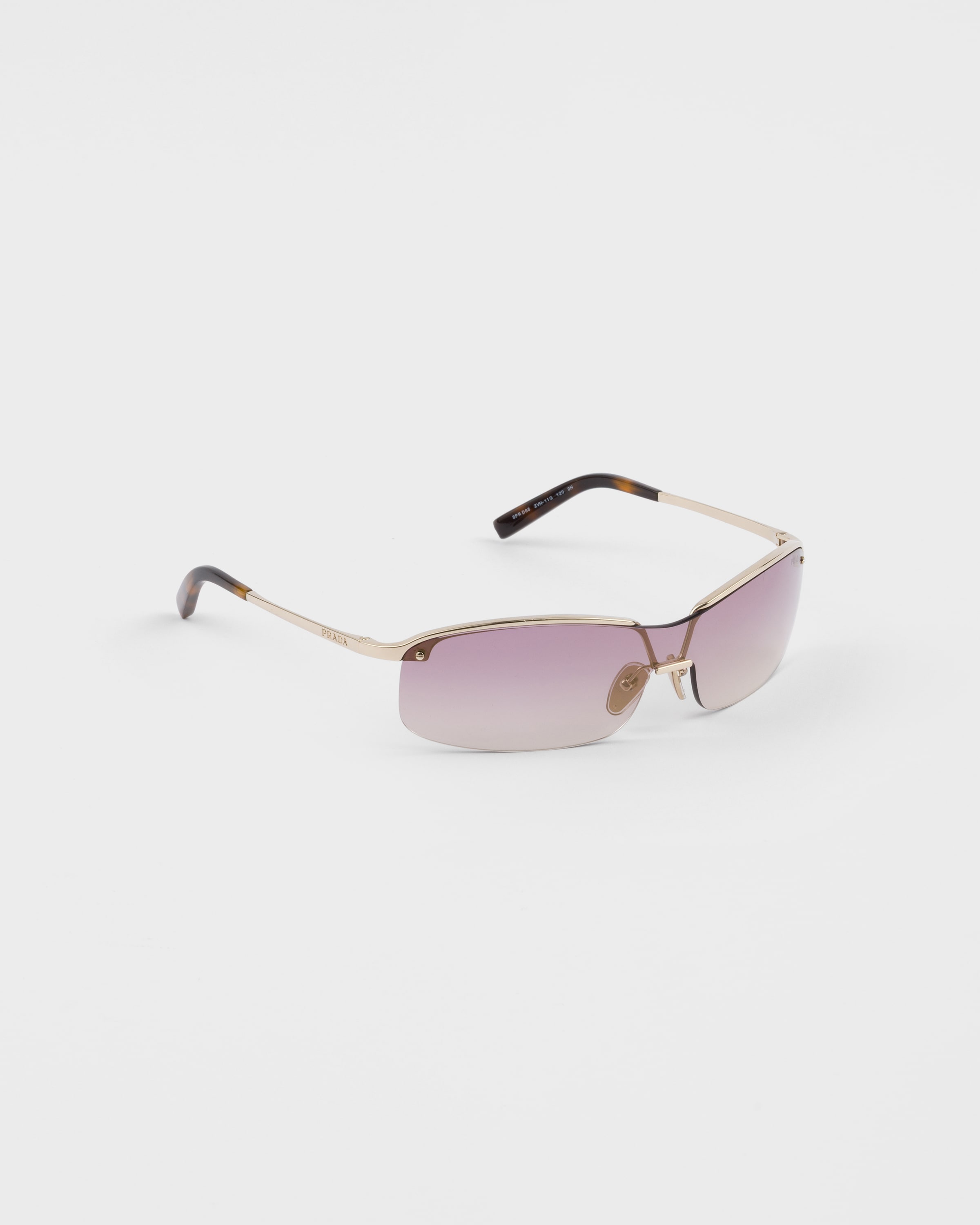 Gradient Cherry/gold Lenses Prada Eyewear Collection Sunglasses