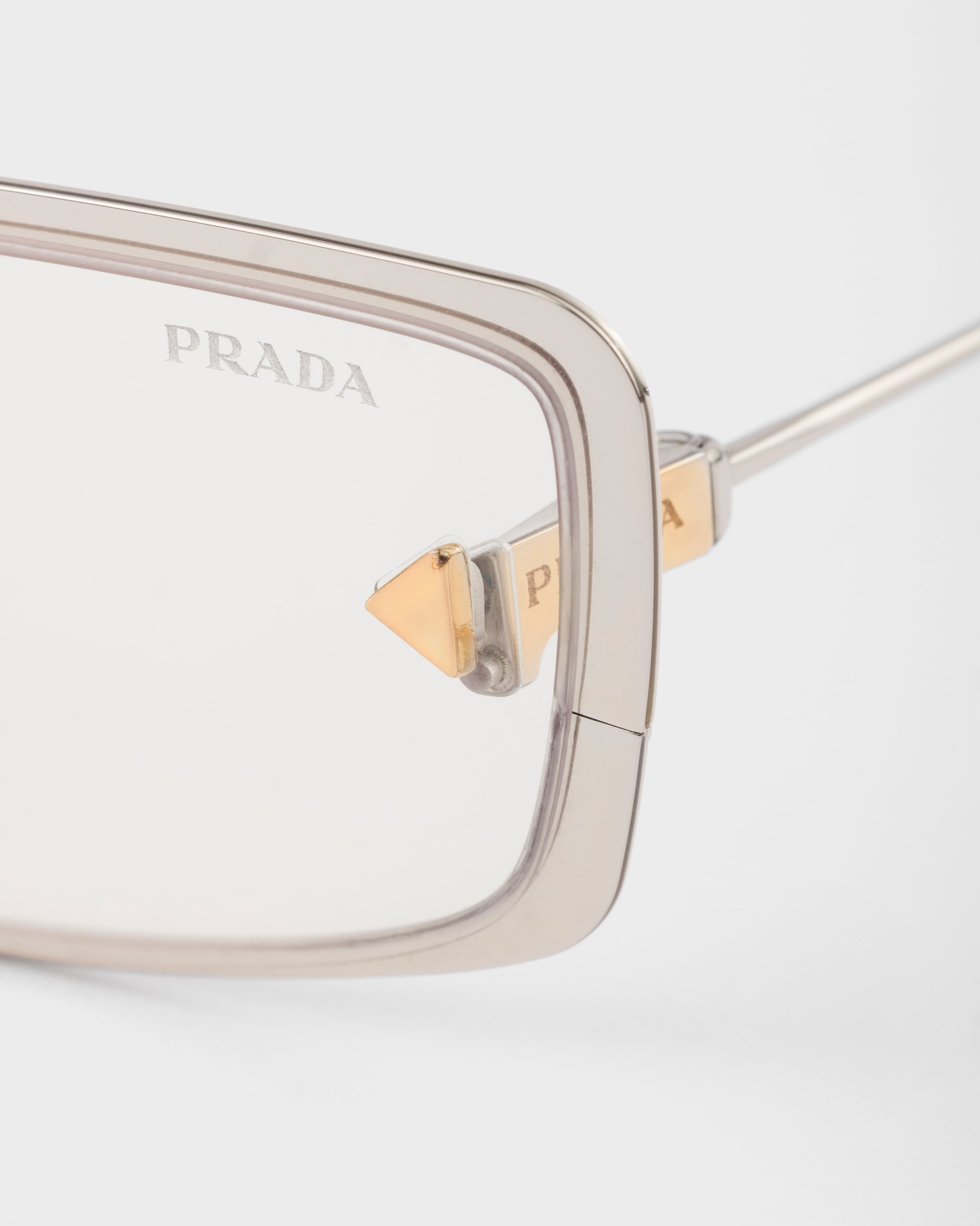 Blue-ray Transparent Lenses Prada Runway Sunglasses | PRADA - Monaco