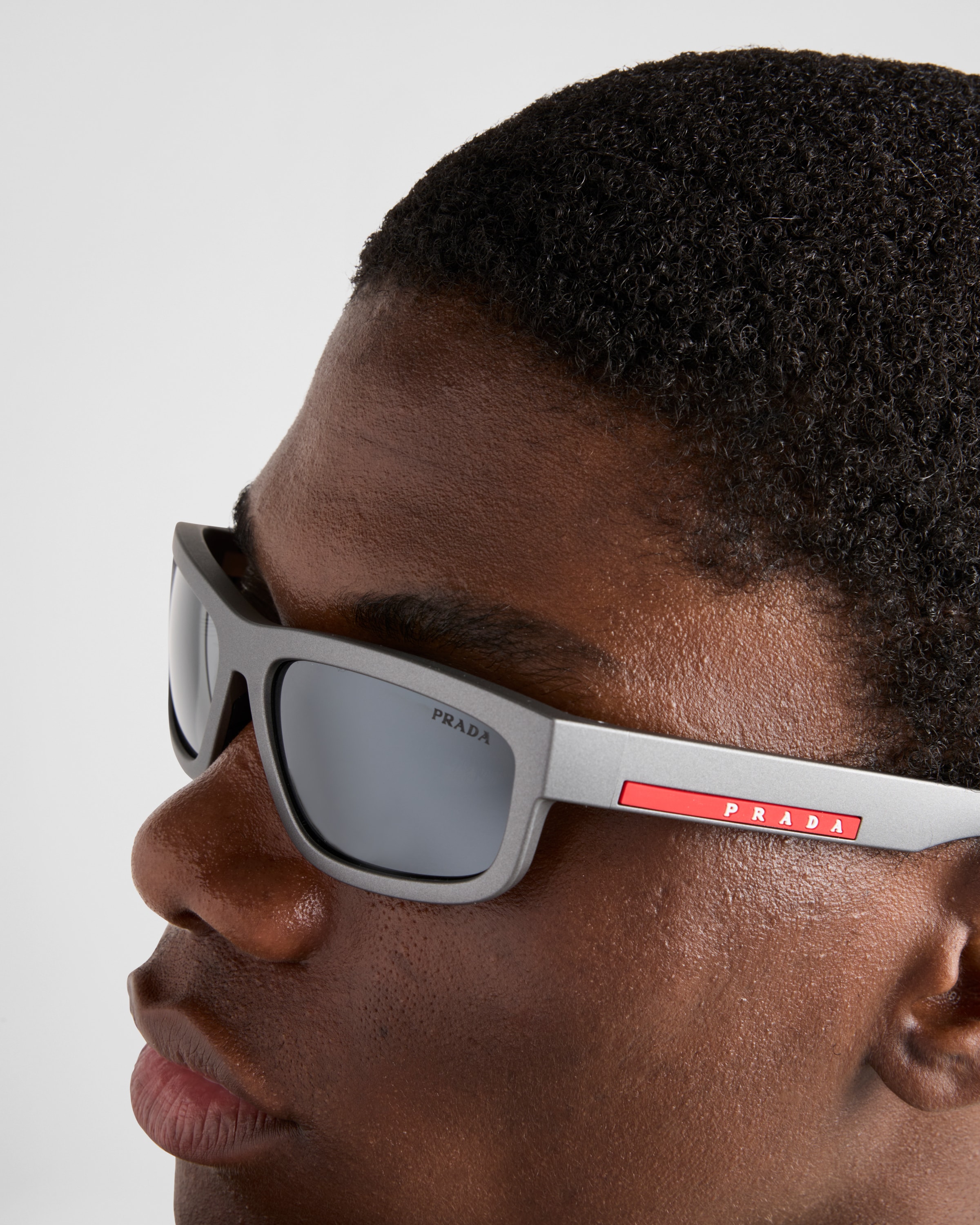 Mirrored Carbon Lenses Prada Linea Rossa Sunglasses PRADA