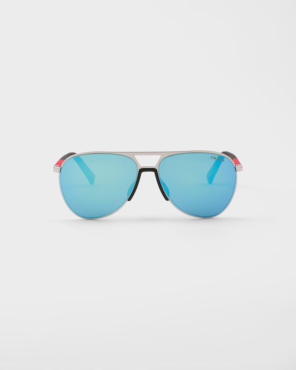 PRADA サングラス　水色 Blue lenses/Purple プラダ リネア ロッサ サングラス | PRADA