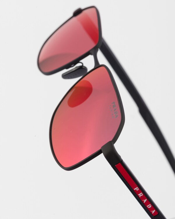 Red Iridescent Lenses Prada Linea Rossa Sunglasses PRADA