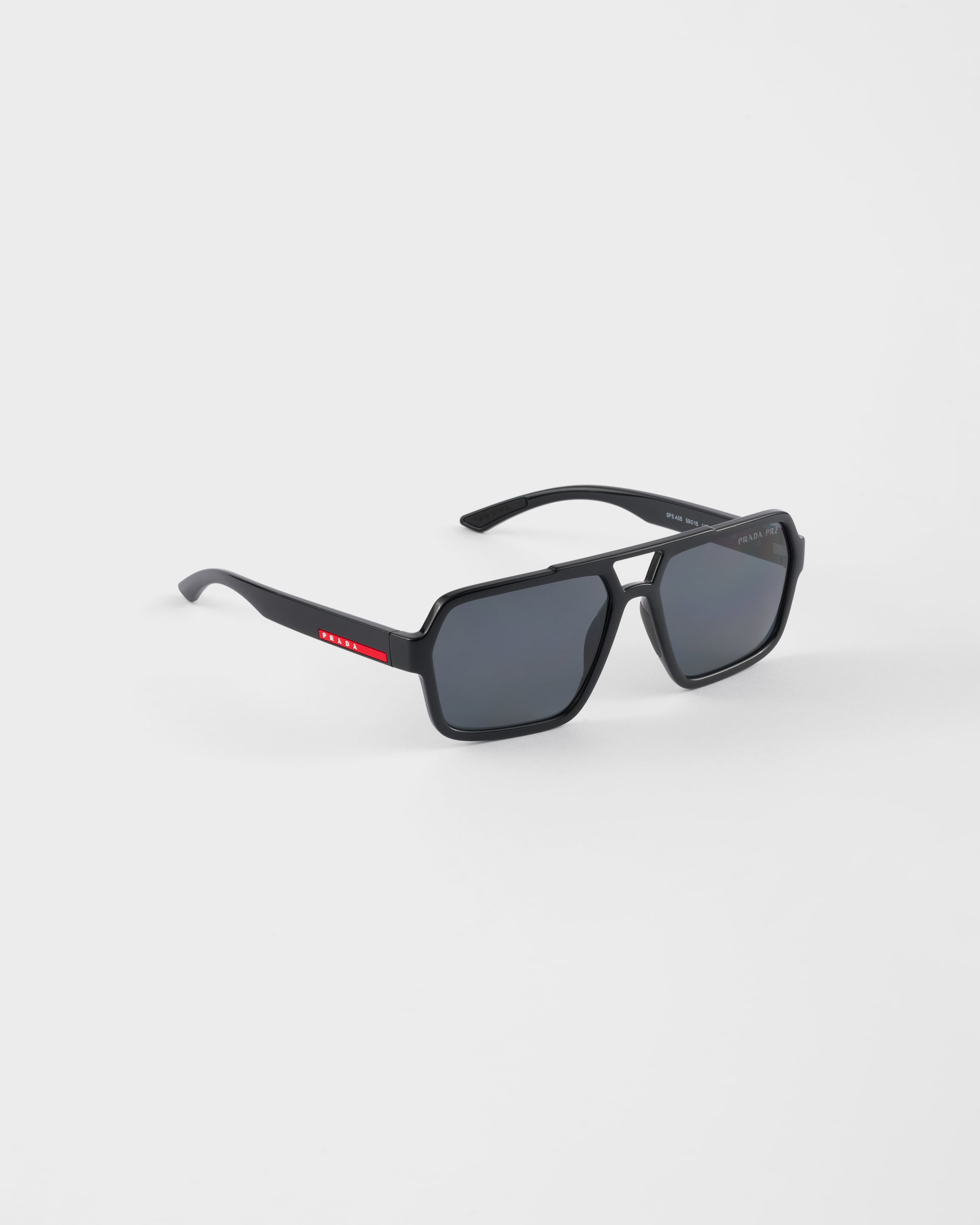 Lens: Black Prada Linea Rossa sunglasses | PRADA - United States
