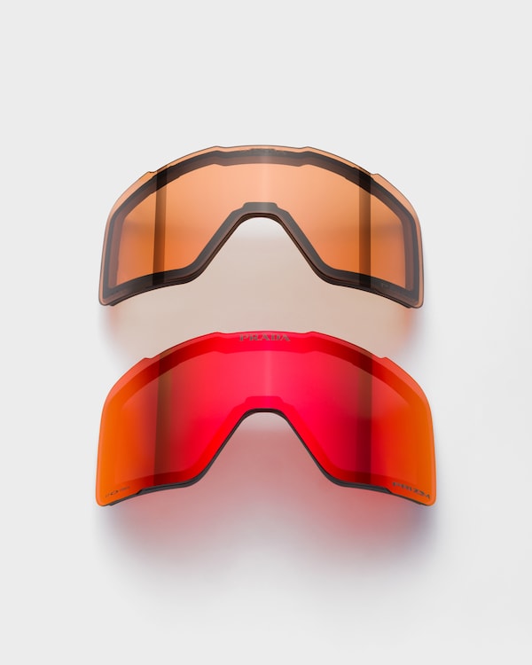 Prada Linea Rossa by Oakley snow goggle - Torch/Persimmon Lenses Prada Linea Rossa by Oakley snow goggle - Torch/Persimmon Lenses