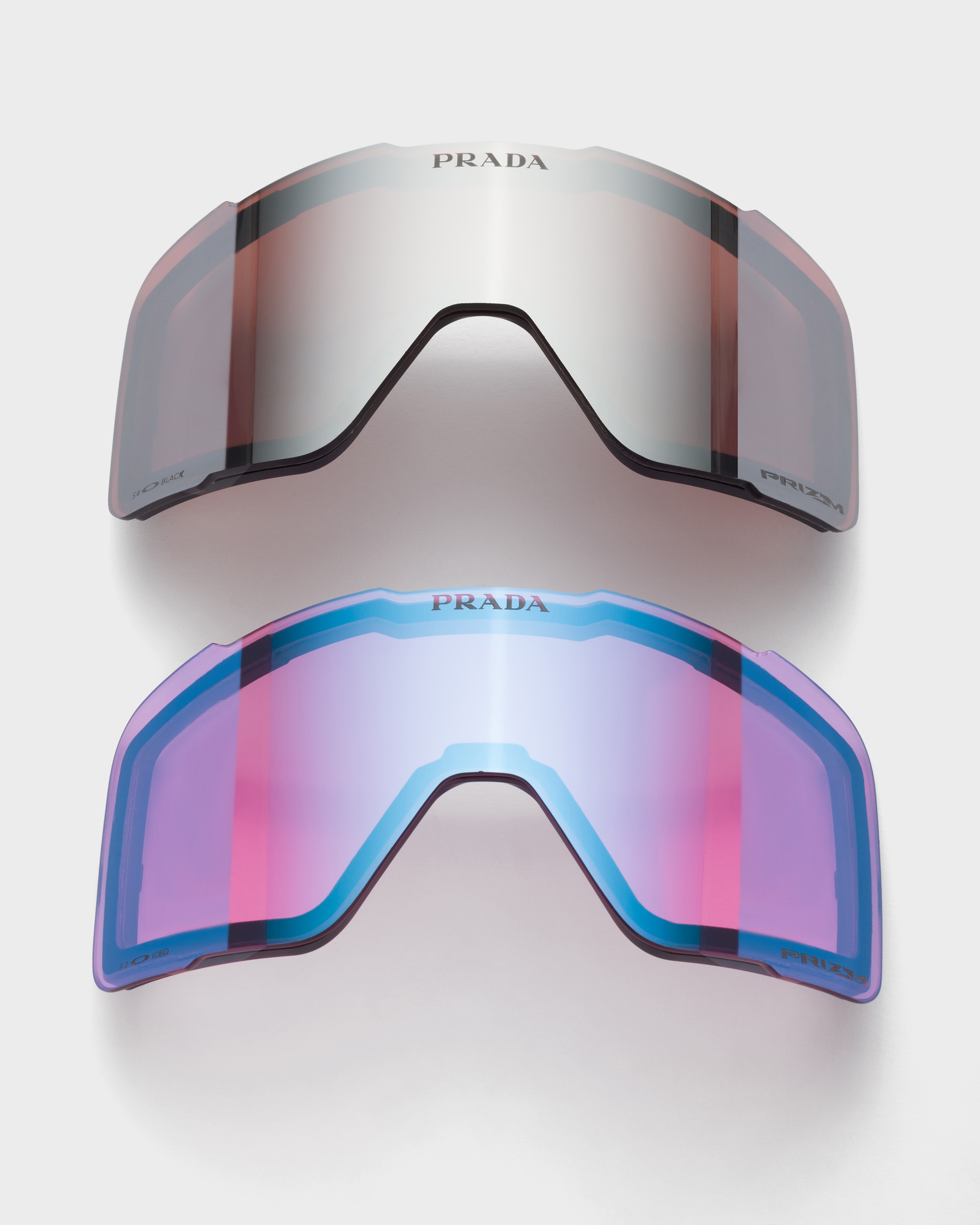 Black/Iced Lenses Prada Linea Rossa by Oakley snow goggle with