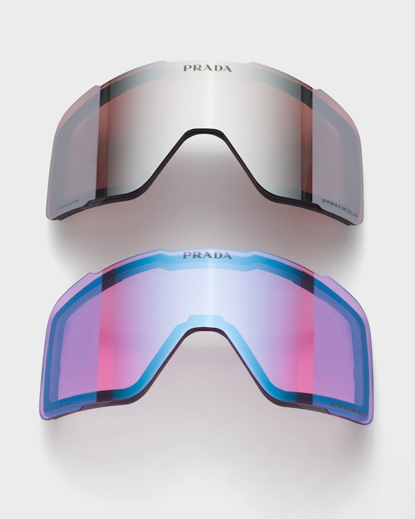 Prada Linea Rossa by Oakley snow goggle - Black/Iced Lenses Prada Linea Rossa by Oakley snow goggle - Black/Iced Lenses