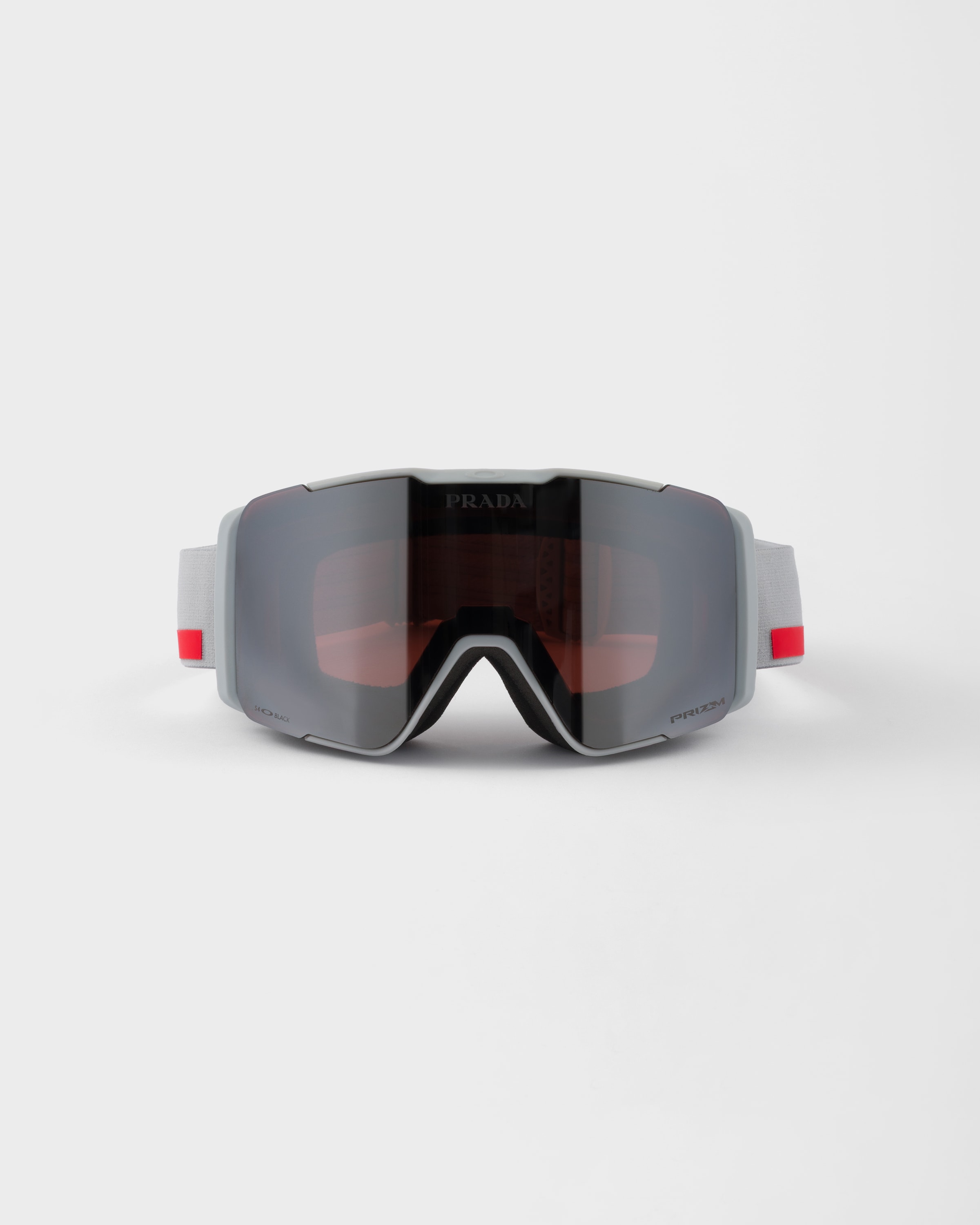 Masque De Ski Prada Linea Rossa Par Oakley Avec De Verres Interchangeables, Homme, Noir/verres Givrés
