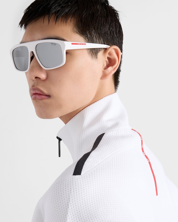 Prada Linea Rossa sunglasses - Silver Shaded Sea Blue Lenses Prada Linea Rossa sunglasses - Silver Shaded Sea Blue Lenses