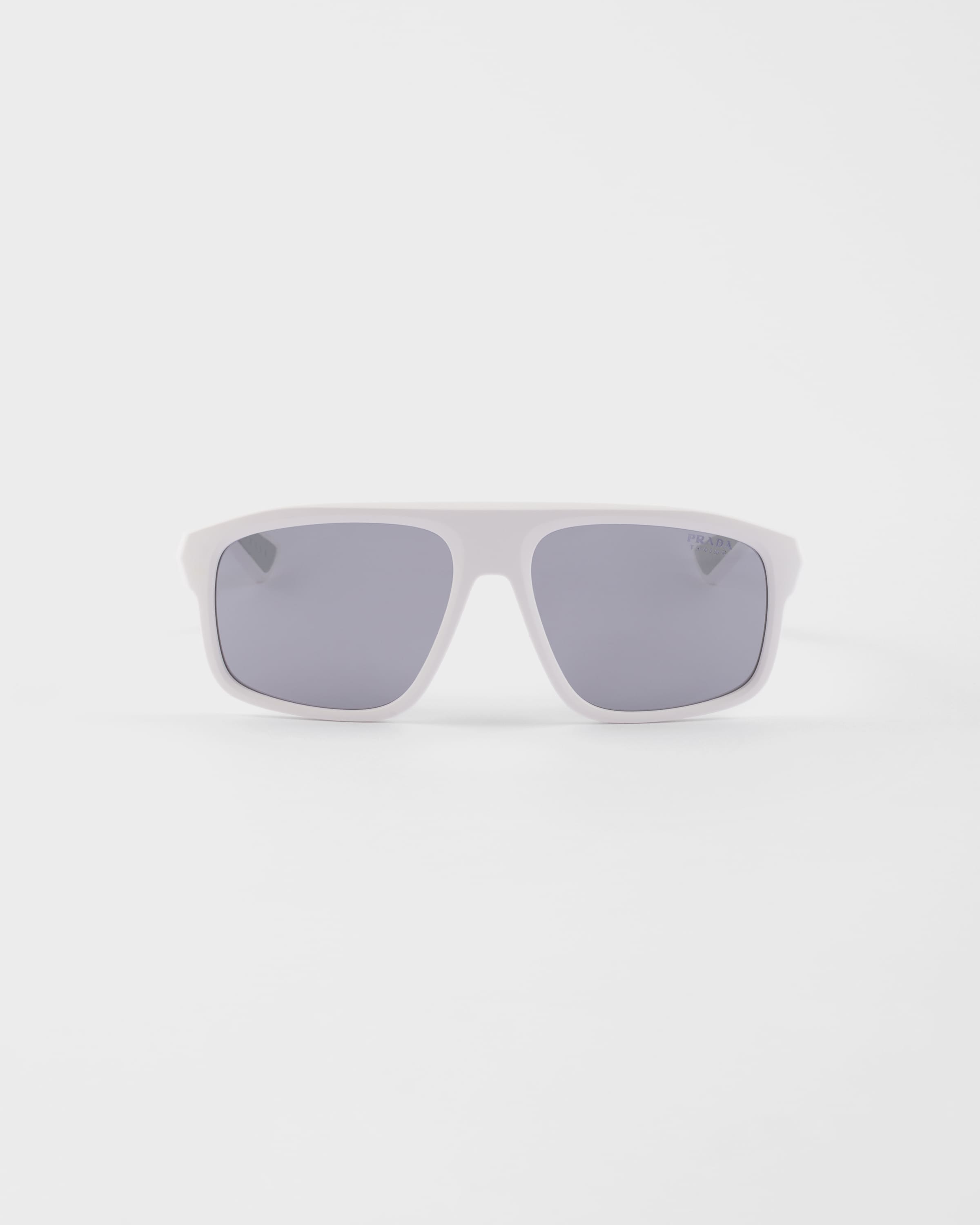 Silver Shaded Sea Blue Lenses Prada Linea Rossa Sunglasses | PRADA