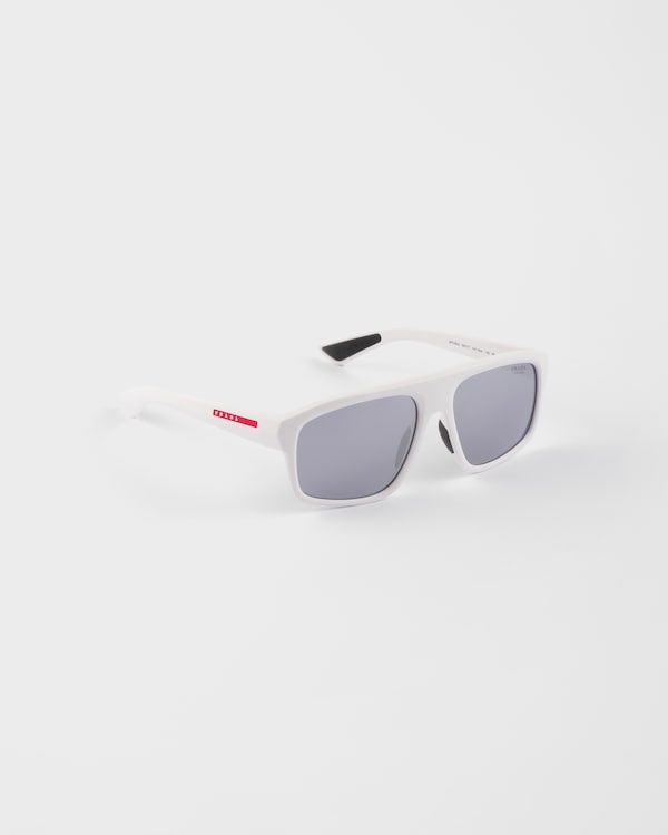 Prada Linea Rossa sunglasses - Silver Shaded Sea Blue Lenses Prada Linea Rossa sunglasses - Silver Shaded Sea Blue Lenses