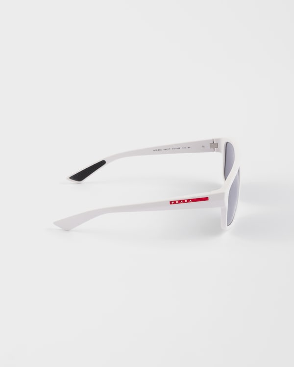 Prada Linea Rossa sunglasses - Silver Shaded Sea Blue Lenses Prada Linea Rossa sunglasses - Silver Shaded Sea Blue Lenses