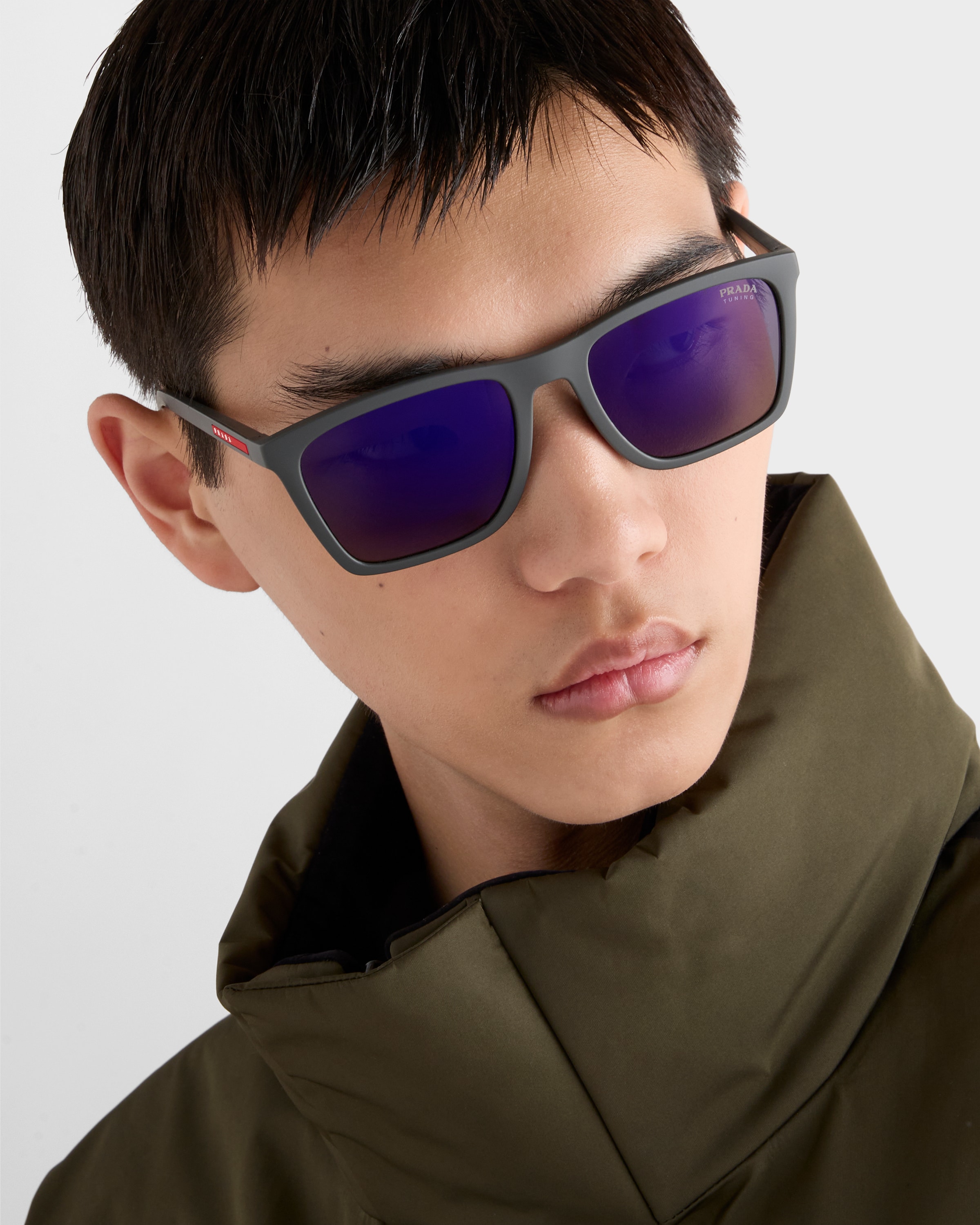 Prada Linea Rossa Sunglasses In Blue