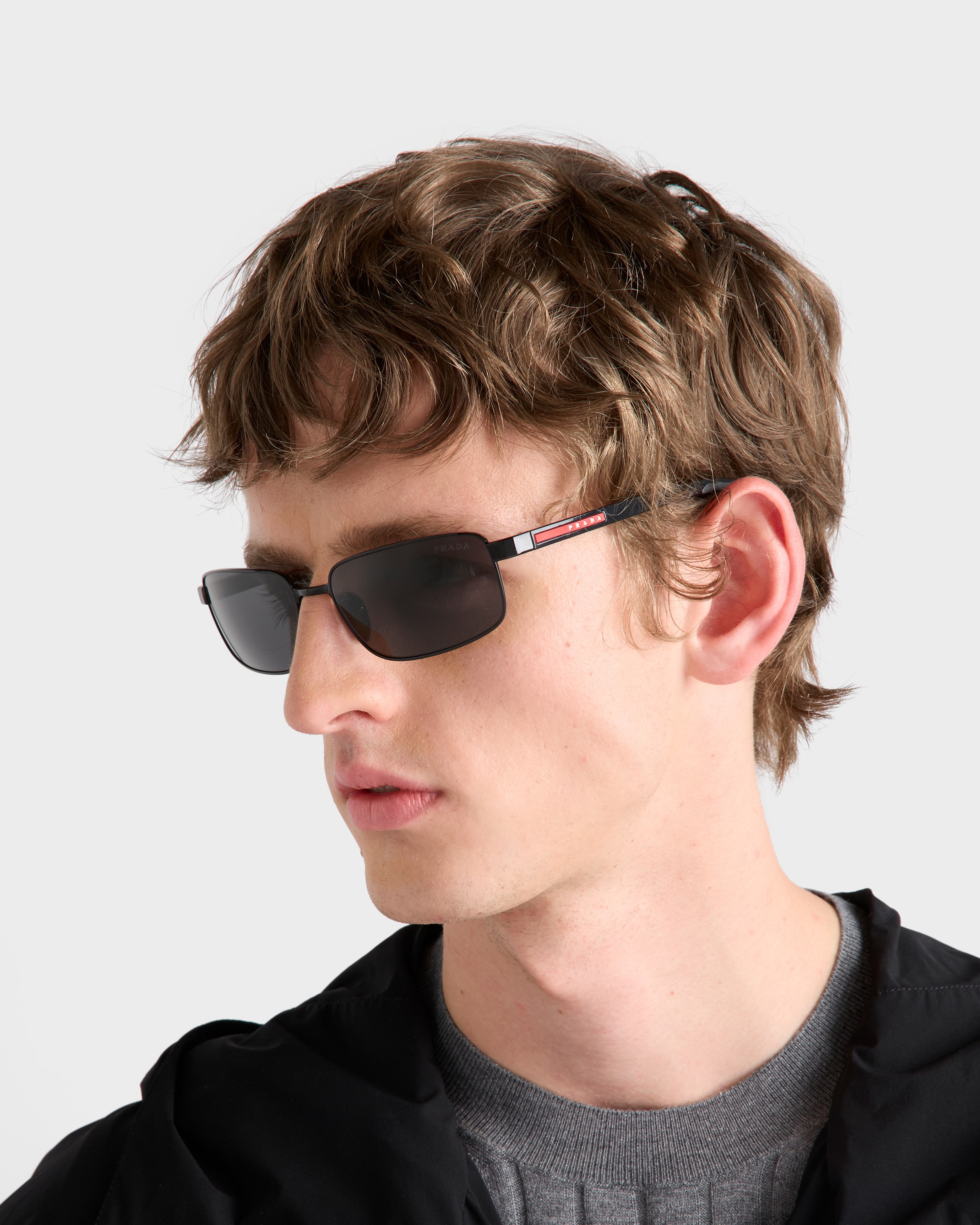 Slate Gray Lenses Prada Linea Rossa Sunglasses | PRADA - United States