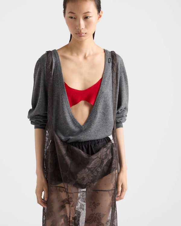 Crepe de chine top - Red Crepe de chine top - Red