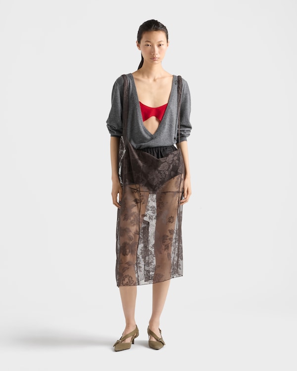 Crepe de chine top - Red Crepe de chine top - Red