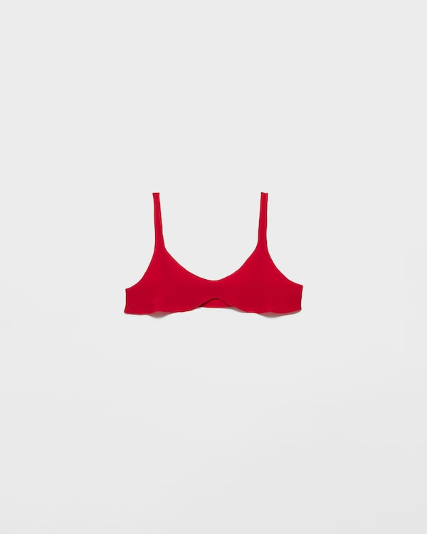 Crepe de chine top - Red Crepe de chine top - Red