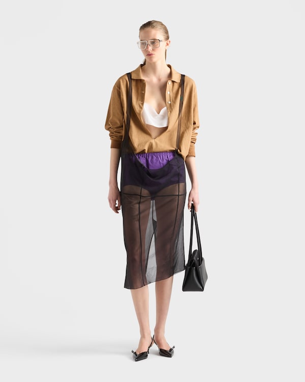 Crepe de chine top - White Crepe de chine top - White