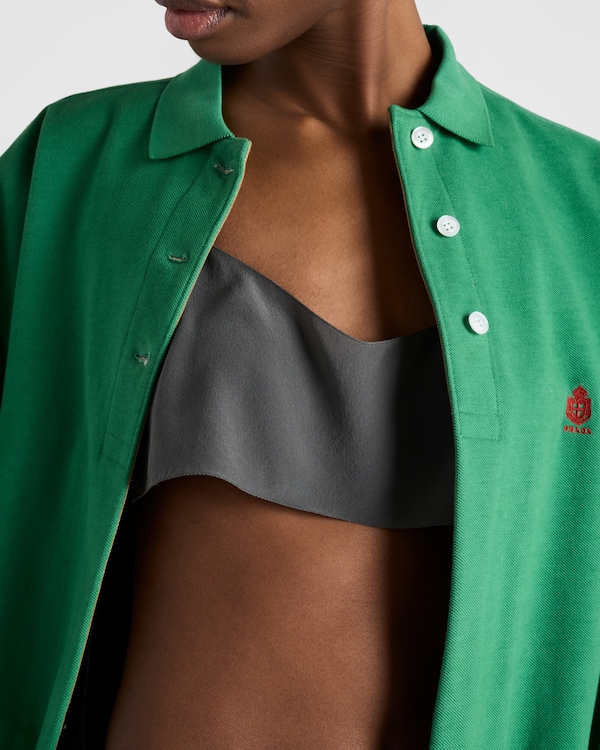 Crepe de chine top - Iron Gray Crepe de chine top - Iron Gray