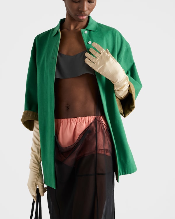 Crepe de chine top - Iron Gray Crepe de chine top - Iron Gray