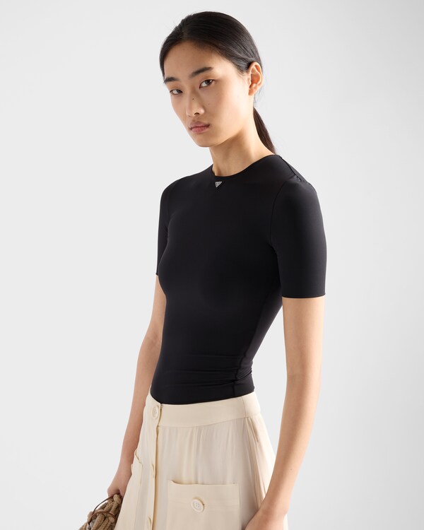T-shirt a maniche corte in tessuto stretch T-shirt a maniche corte in tessuto stretch