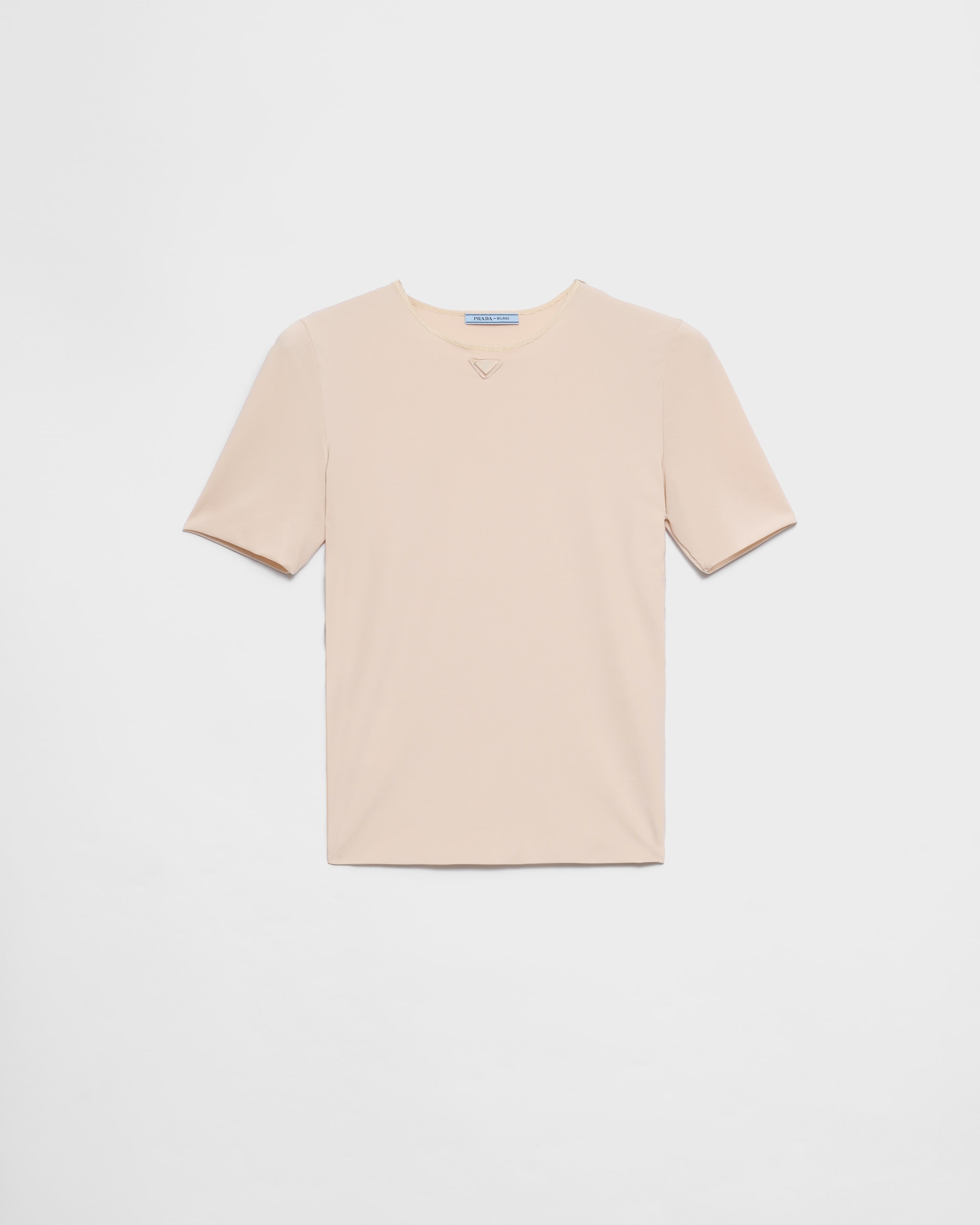 Prada Short-sleeved Stretch Fabric T-shirt