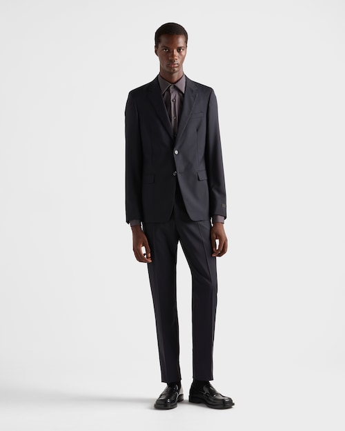 Prada Single Breasted Wool And Mohair Suit 2
