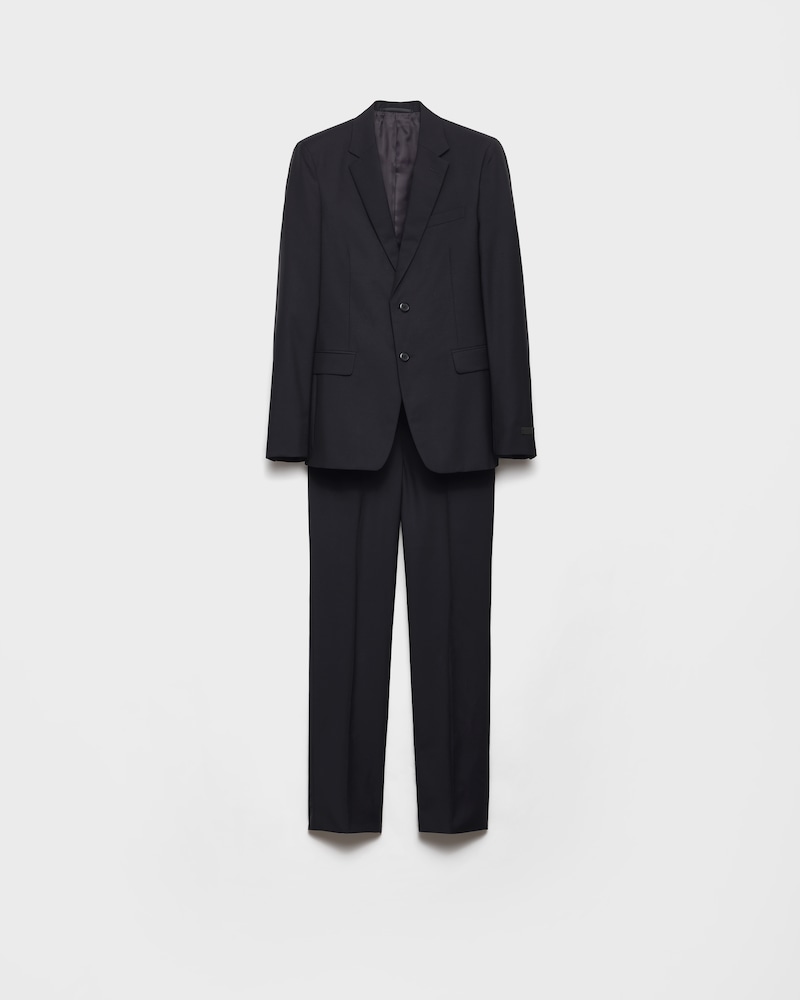 Matteo Zanetti NAVY SLIM WOOL SUIT in Navy