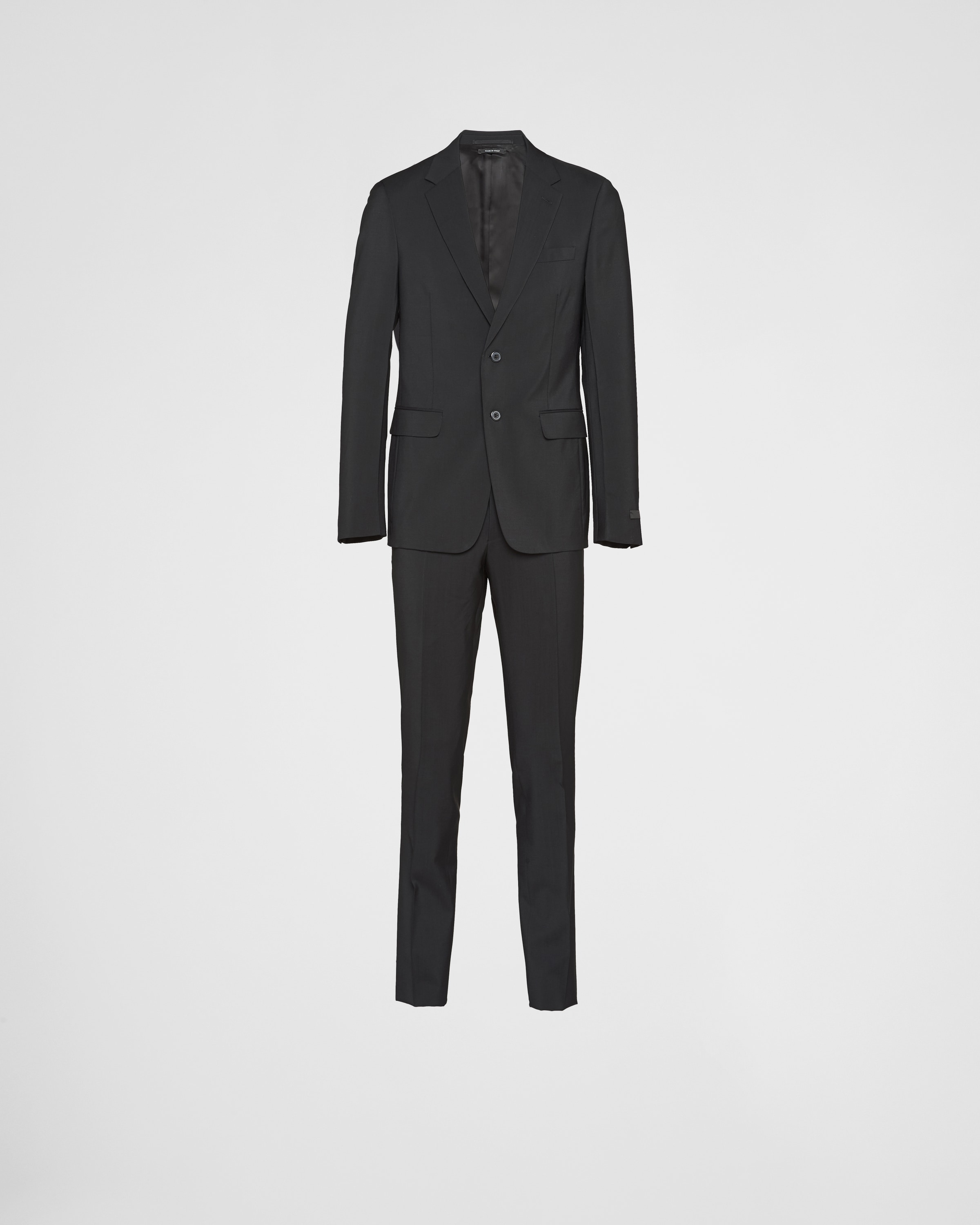 Prada Single Breasted Wool And Mohair Suit, Man, Black, Size 52R