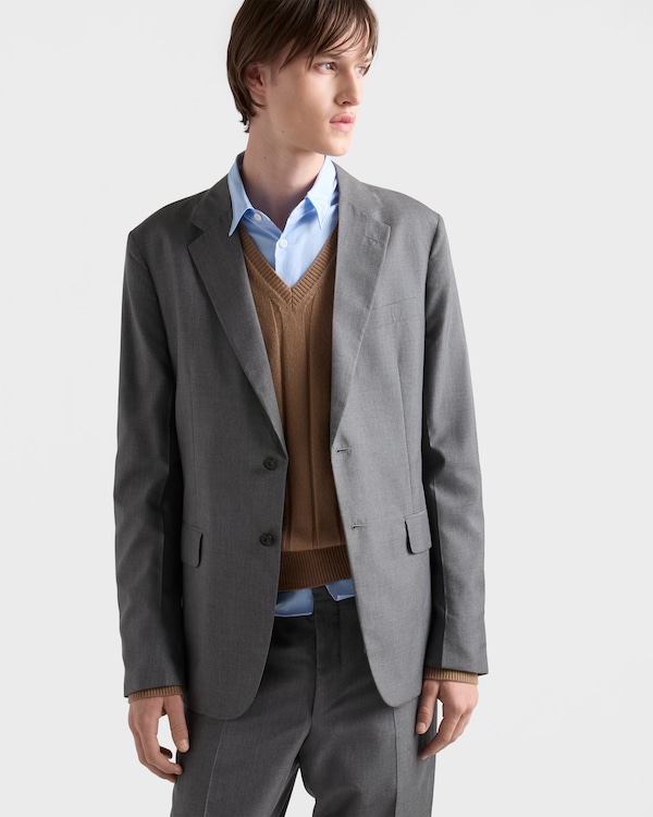 Single-breasted silk suit - Slate Gray Single-breasted silk suit - Slate Gray